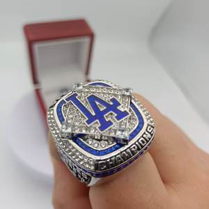 Major League baseball La Dodger ชื่อผู้เล่น MVP จำนวนแชมป์แหวนที่มีสามขนาด - Product Image 2