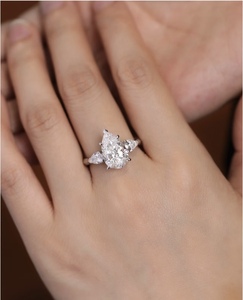 Fashionable Private <b>Label</b> IGI Certified Lab Diamond Gold Plated Luxury Jewelry Set for Women Wedding & Anniversary Rings - Product Image 2