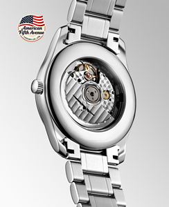 Montre mécanique de luxe pour homme avec phase lunaire, chiffres romains, boîtier en acier inoxydable, bracelet, cadran en cristal saphir, mouvement mécanique, réserve de marche, 42 mm - Product Image 3