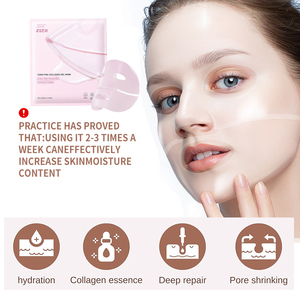 Masque facial en gel rose au collagène PDRN en gros, masque hydratant, raffermissant et éclaircissant, soins du visage OEM ODM sous marque privée - Product Image 5