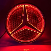 Pour Benz A B C E GLK ML 5D, lumières LED de logo de voiture éclairées, W205 W213 W204, logo d'étoile de calandre avant de voiture, lumière