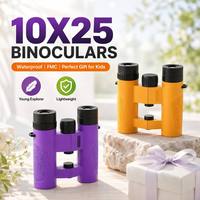 2026 Nieuwe 10X25 Outdoor Telescoop Verrekijker Waterdicht FMC Compact Hoge Kwaliteit Verrekijker voor Kinderen Cadeau Vogelspotten