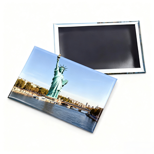 Bulk Wholesale Personalized Travel Souvenir Refrigerator Decoration Tin <b>Fridge</b> Magnet - Product Image 1