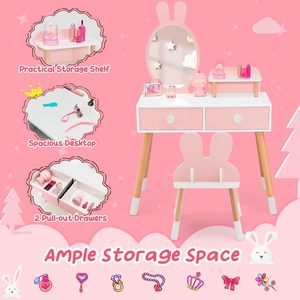 Entrega Rápida, Espejo Cosmético <span class=keywords><strong>para</strong></span> Bebés, Silla Rosa <span class=keywords><strong>para</strong></span> Dormitorio, <span class=keywords><strong>Tocador</strong></span> <span class=keywords><strong>de</strong></span> Madera <span class=keywords><strong>para</strong></span> Niños, Mesa <span class=keywords><strong>de</strong></span> <span class=keywords><strong>Maquillaje</strong></span> Clásica <span class=keywords><strong>para</strong></span> <span class=keywords><strong>Niñas</strong></span> - Product Image 4