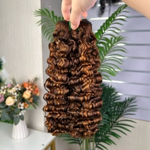 ผมต่อแบบพันกันสไตล์พม่า คุณภาพซุปเปอร์ดับเบิ้ลดรอน 100% ผมแท้ สีพีอาโน - Product Image 4