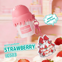 Llavero Portátil Kawaii con Aroma a Cereza, Ciruela, Chocolate Negro y Peonía, 50 ml, 1.6 oz, Aroma Dulce y Duradero para Mujer, Perfume con Aroma a Helado