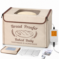 Kotak Pengembang Roti dengan Pengontrol Suhu PID 32-113F Presisi 1F Timer 48 Jam untuk Pengembangan Adonan Sourdough dan Pembuatan Yogurt