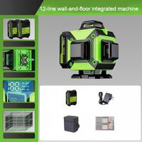 Niveau laser vert 4D à auto-nivellement 16 lignes 520nm 2mm, 360° intérieur/extérieur, batterie Li-Ion 18V DC, qualité industrielle, modèle G16