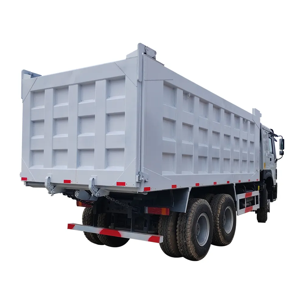 משאית מזבלה בסין חדשה משומשת משאית HOWO המחיר הטוב ביותר 28CBM מנוע דיזל 6x4 אחורי הובלה משאיות מזבלה למכירה