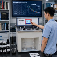 Engler Viscometer High Low Temperature Asphalt Bitumen Viscosity Tester Petroleum Electric Degree Laboratory Equipment