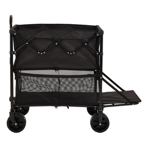 Camping <b>Cart</b> 90x50x70cm Four-Wheel <b>Foldable</b> Shopping <b>Cart</b> Lightweight Outdoor Use - Product Image 1