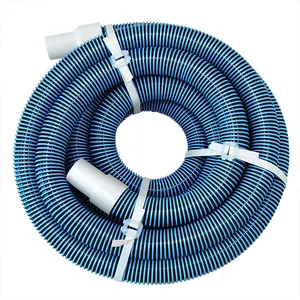 9m 12m 15m 30m 100m manchette pivotante spirale enroulé PE PVC aspiration piscine nettoyeur tuyau avec piscine pièces de tête d'aspirateur