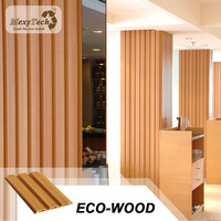 Panneau mural décoratif en bois et PVC, décoration d'intérieur, pour espace