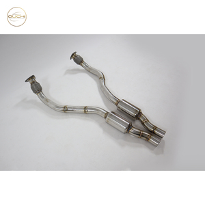 Catback de rendimiento del sistema de escape de acero inoxidable OUCHI para <span class=keywords><strong>Audi</strong></span> <span class=keywords><strong>A6</strong></span> A7 C7 3,0 T segundo tubo con tubo frontal de resonador - Product Image 2
