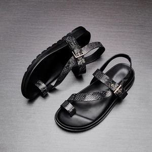 Promotion Exceptionnelle : <span class=keywords><strong>Sandales</strong></span> Romaines d'Été pour Homme en <span class=keywords><strong>Cuir</strong></span>, Tongs Plates Respirantes Tendance et Personnalisées - Product Image 6