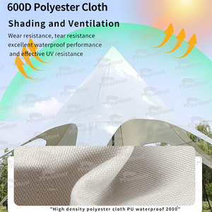 FEAMONT Custom 6m Double Top Gazebo Spider Event Star Carpa para publicidad para exhibición al aire libre y acampar en la <span class=keywords><strong>playa</strong></span> - Product Image 5