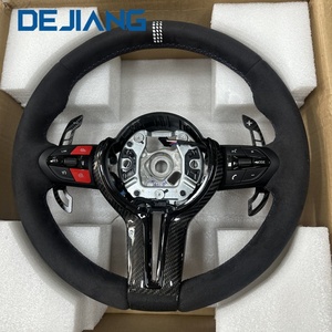 Volante in Fibra di Carbonio e Pelle Scamosciata Personalizzato per <span class=keywords><strong>BMW</strong></span>, Design Originale per F10 F20 F30 F80 F32 F38 F16 F15 Accessori - Product Image 6