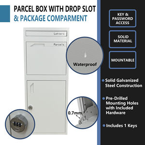 Boîte <span class=keywords><strong>aux</strong></span> <span class=keywords><strong>lettres</strong></span> extérieure autoportante antivol en acier inoxydable avec revêtement en poudre, étanche, pour <span class=keywords><strong>colis</strong></span>, vente en gros OEM/OED - Product Image 4