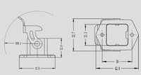 WEVEL H3A-SF-1L H3A-HB-1L H3A-HB-1L-CV IP65 Connecteur industriel rectangulaire robuste mâle/femelle en cuivre plaqué argent moulé sous pression