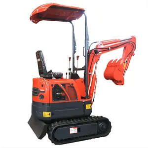 Trung Quốc Nhà máy cung cấp Nhỏ Gọn Mini Digger backhoe phía trước loader nhỏ bánh xích máy xúc 1.5ton giá với ngón tay cái xô