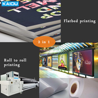 Plotter de gran formato, rollo a rollo y cama plana, Ricoh G5 G6 i3200, placas y pancartas, Impresión de 3,2 m con mesa, impresora híbrida UV de 1,8 m