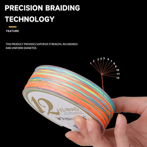 FishKing 12X 250m/300m lignes de pêche tressées 9 brins <span class=keywords><strong>fil</strong></span> tressé pour rivière lac océan pêche - Product Image 3