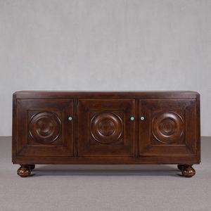 خزانة جانبية من الخشب الصلب بتصميم عتيق، أثاث فاخر للمنزل أو الفندق، حامل تلفاز أنيق لغرفة المعيشة - Product Image 3