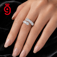 Nouveaux styles de bagues de créateur en argent S925 avec moissanite, bijoux en moissanite, bague en pierre précieuse VVS1, bijoux fins pour femmes