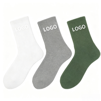 Chaussettes de sport en coton jacquard personnalisées de haute qualité, faible MOQ, unisexes, mode, athlétiques, pour la gym, possibilité de personnaliser votre propre logo