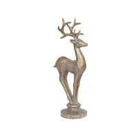 OEM金型レジンクラフトクリスマス鹿像装飾ギフト、クリスマスホーム像装飾