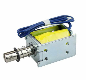 Dc12v/24v מיניאטורי electromagnet לדחוף סולנואיד מסגרת פתוחה עם 10 מ "מ שעות עבודה ארוכות - Product Image 2