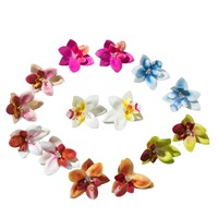 Bijoux européens et américains, boucles d'oreilles uniques et tendance, papillon tridimensionnel, orchidée, pierre naturelle, autres matériaux