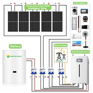 Kit Completo di Pannelli Solari Fotovoltaici Potenza 10 kW Sistema di Sicurezza a Energia Solare Batteria al Litio Sistema Ibrido Solare - Product Image 2