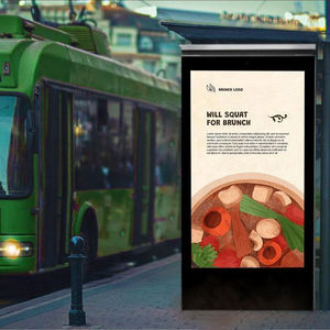 New Arrival 4000nits Outdoor Display Kiosk Touch Screen <strong>Bus</strong> <strong>Stop</strong> Shelter <strong>Advertising</strong> <strong>Board</strong> <strong>Bus</strong> <strong>Stop</strong> Shelter Outdoor - Product Image 1