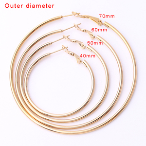 <span class=keywords><strong>Boucle</strong></span> d'oreille en acier inoxydable chirurgical de haute qualité, hypoallergénique, <span class=keywords><strong>Cartilage</strong></span>, arête plaquée or <span class=keywords><strong>pour</strong></span> femmes, <span class=keywords><strong>boucle</strong></span> d'oreille mince et Large - Product Image 2