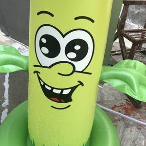 MAKE WAVES - Juguete de Aspersión Inflable Ligero y Plegable, Color Verde Girasol, 120 cm, Impermeable, Material de PVC, para Niños, para Jugar al Aire Libre con Agua - Product Image 3