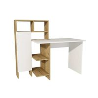 Bureau d'ordinateur de bureau, bureau domestique avec étagère intégrée, bureau simple pour le bureau ou la chambre, bureau d'étudiant combiné