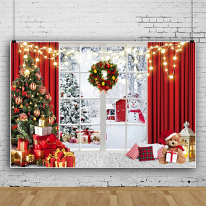 Natal Fotografia Contexto Xmas Home Decorações Fundo para Photo Booth Photo Shoot - Product Image 5