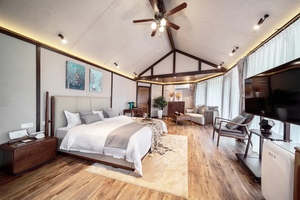 Taille S-XL Log Cabin Resort Structure en bois Maison Hôtel Communauté Extérieur Terrasse Lodge Tentes <span class=keywords><strong>Chalet</strong></span> pour Homestay Scenic Area - Product Image 6