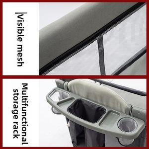 Cuna Portátil Plegable Multifuncional para Bebés con Cama Grande Adaptable y Doble Capa para Bebés de 0 a 36 Meses - Product Image 5