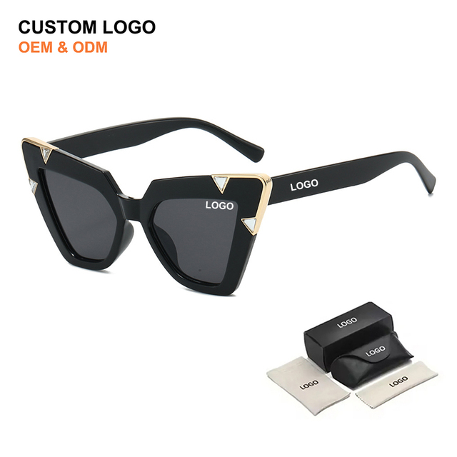 Futuristic Shield Cat Eye Sunglasses Oversized Wrap Around Frame Custom Logo Trendy Y2K Cyberpunk Wholesale Sunglasses Women