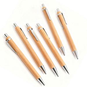 Bolígrafos de Bambú con Logotipo Personalizado, Bolígrafo de Bambú con Punta de Bola para Actividades Empresariales Corporativas, Bolígrafo de Bambú con Punta Táctil para Regalos Promocionales - Product Image 1
