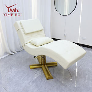 Sillón Estético Cama para Pestañas <span class=keywords><strong>de</strong></span> Cuero Sintético Terciopelo <span class=keywords><strong>Rosa</strong></span> Cama Eléctrica para Salón <span class=keywords><strong>de</strong></span> Belleza con Elevación Ajustable - Product Image 3