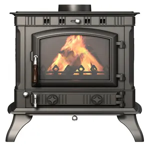 Indoor Stove Freestanding Wall Fireplace Cast Iron Fireplace Wood Burn Stove
