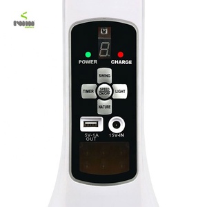 Iwin 18 inch chất lượng cao năng lượng mặt trời có thể sạc lại đứng FAN thời trang từ xa hộ gia đình khách sạn sử dụng điện USB Battery Powered - Product Image 4