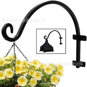 Crochets muraux carrés en acier pour pots de fleurs, supports à fleurs, paniers suspendus pour jardinage sur balcon, crochets de suspension pour pots de fleurs - Product Image 5