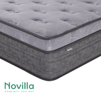 Matelas Orthopédique de Luxe SNM2605, Meilleure Vente, Noir, 30 cm, avec Surmatelas Euro Top Moelleux, Tailles Twin, Full, Queen, King