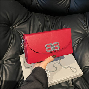 Niche Snake-<b>Bone</b> Chain Small Square Bag For Women Daily Party Minimalist Women Luxury Shoulder Versatile Crossbody Box Bag - Product Image 1