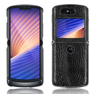 Funda de piel sintética de lujo con patrón de cocodrilo para <span class=keywords><strong>Motorola</strong></span> <span class=keywords><strong>Moto</strong></span> <span class=keywords><strong>Razr</strong></span> 5G <span class=keywords><strong>2020</strong></span> - Product Image 1