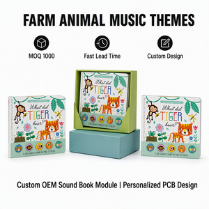 <span class=keywords><strong>Libro</strong></span> Sonoro Personalizzato con Pulsanti Touch Registrabili per Bambini, Produzione su Misura, MOQ 1000 - Product Image 6